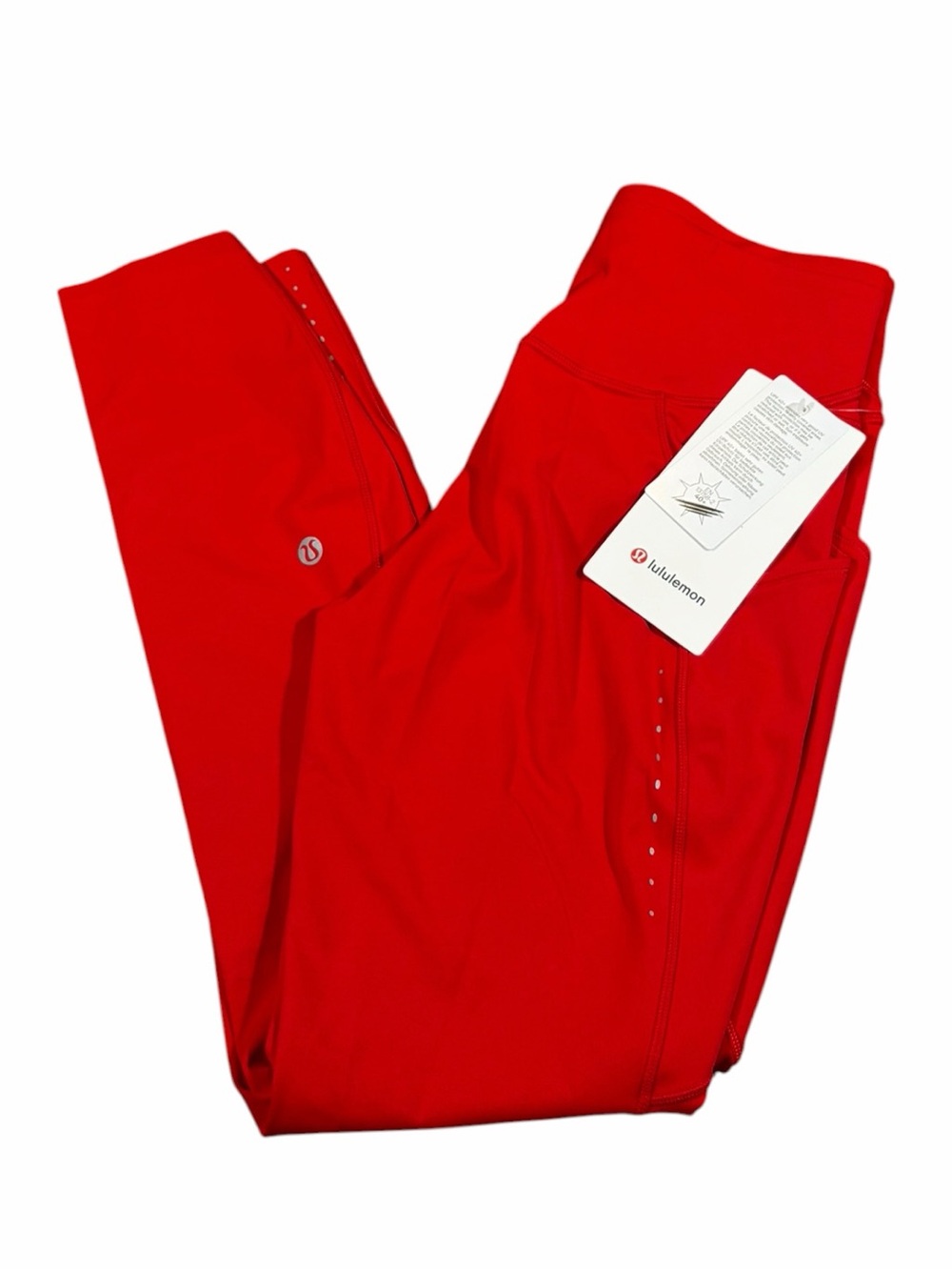 NWT Lululemon Fast and Free High-Rise Tight 25” Pockets (Oxford Red) Size 6